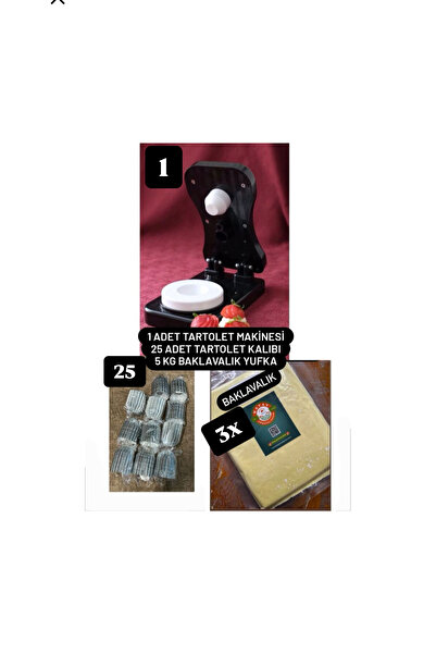 Hatay yöresel pazar KAMPANYALI YUFKA-TARTOLET MAKİNASI SETİ