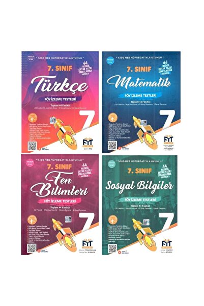 Fit Yayınları 7. Sınıf Türkçe Matematik Fen Bilimleri Sosyal Bilgiler Föy Izl...