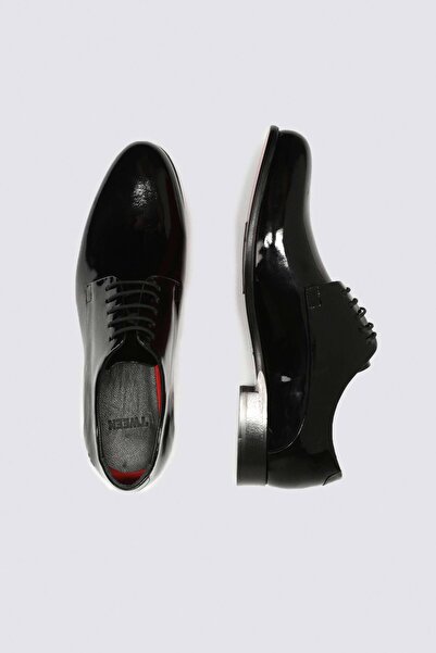 Tween Siyah Deri Smokin Ayakkabı