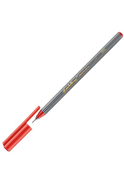 Edding Felt Pen with Fine Nib 0.4 mm Red 55-10-Pkt