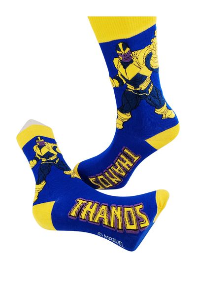 Shuttle Park Unisex Special Series Happy Colorful Socks Marvel Thanos Πολύχρωμες κάλτσες με μοτίβο