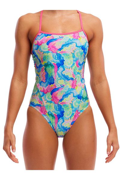 FUNKİTA Funkita Ss Olive Oily Women's Swim Trunks – Chlorine Resistant and Thin Straps