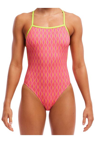 FUNKİTA Funkita Sst Wicked Waves Swimming Trunks for Women - Thin Strap, Chlorine Resistant, Ecological Design