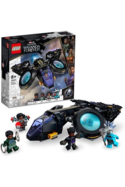 LEGO 76211 Marvel Shuri's Sunbird, Black Panther Aircraft Buildable Toy Vehic...
