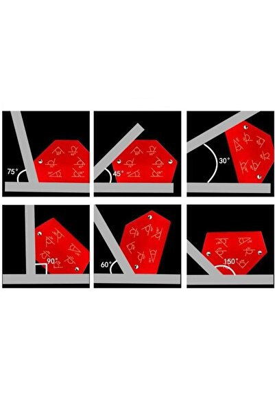 Schulzz Mıknatıslı Manyetik Kaynak Lehimleme Kaynak Gönye Tutucu 6'lı Set