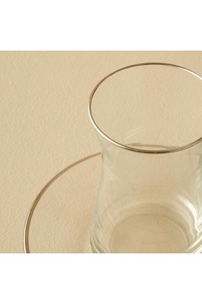 Bella Maison Premium 6-Piece Tea Cup Set Silver (170 Cc)