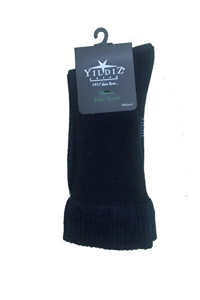 YILDIZ Yıldız 6 perechi de șosete din bambus pentru diabetici de culoare neagră fără sudură