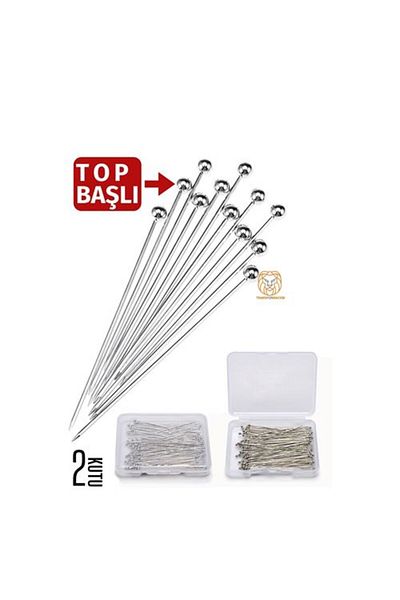 Findit Ball Head Needle 2 Boxes 100 Pieces Headscarf Needle Bulk Needle