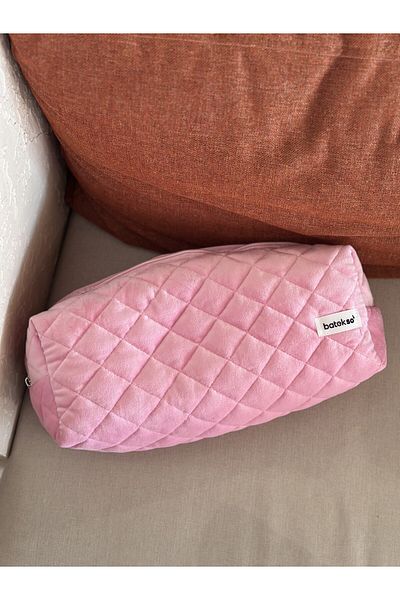 Batekso Travel Case for Hair Styler with Pink Texture - Size XL