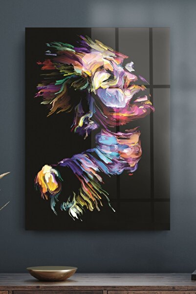 Decovetro Tablou de sticlă Portret abstract de femeie