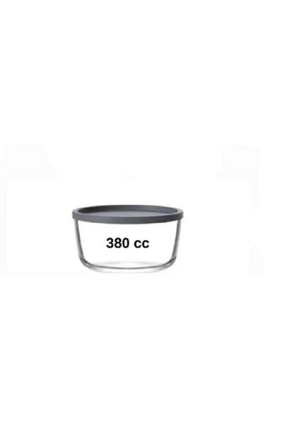 LAV Feyzade - 380 Cc X 3 Pieces Round Storage Container with Anthracite Lid
