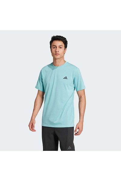 adidas Men's Turquoise T-Shirt - Round Neck, Regular Fit Iw3320 Tr-Es Comf Tee