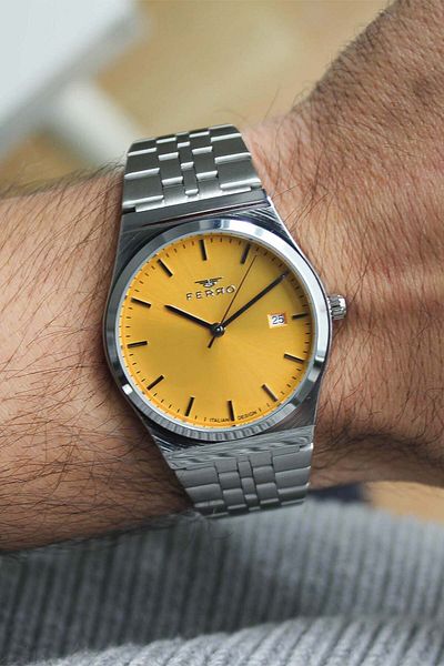 FERRO F21591A12 Steel Band Unisex Wrist Watch