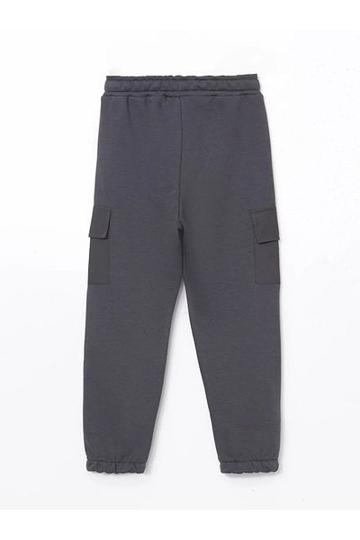 LC Waikiki LCW Kids Anthracite Boy's Jogger Sweatpants με ελαστική μέση