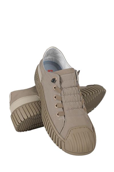 GAMELU Vigor Waiter - Κομψά Unisex Beige Casual παπούτσια, ύφασμα αλεξίπτωτου με ψηλή σόλα