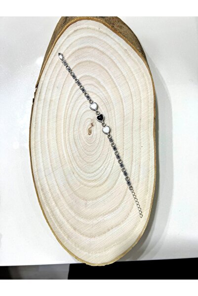 Oltutaşı CENTER Erzurum Oltu Taşı Beyaz Mine Taşlı 925 Ayar Gümüş Bileklik