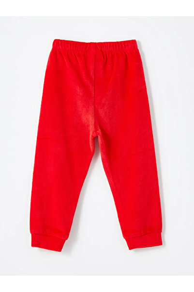 LC Waikiki LCW Kids Kırmızı Beli Lastikli Kadife Erkek Çocuk Pijama Alt