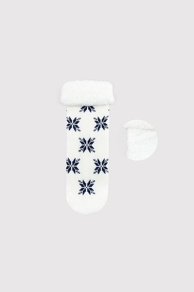 Bross Детски чорапи с пухкави мотиви и снежинки