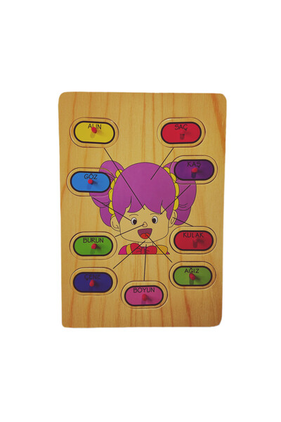 Yüzümü Öğreniyorum Tanıyorum Puzzle Aktivite Oyunu