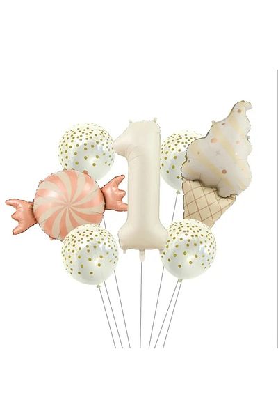CANSIN Ice Cream Candy Foil Figure Set