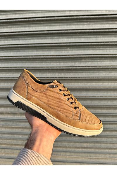 TAZELER.SHOES حذاء كاجوال يومي للرجال، نعل مطاطي مخيط لتقويم العظام، مريح وأنيق