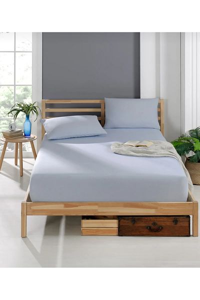 ÇIQRIK HOME Elastic Double Bed Sheet Set with Pillowcases (Set with Pillowcases)