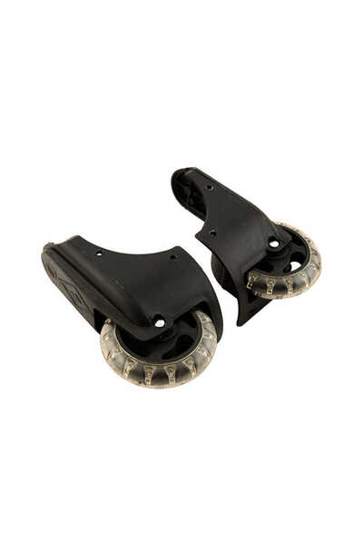 GUZIDEN عجلة حقيبة قماش لون أسود - مع مسامير (انتبه إلى الأبعاد)