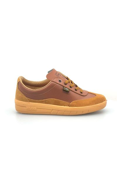 Kocamanlar Ayakkabı YILMAZ Mekap 100% Genuine Leather Unisex Work and Sports Shoes YELLOW