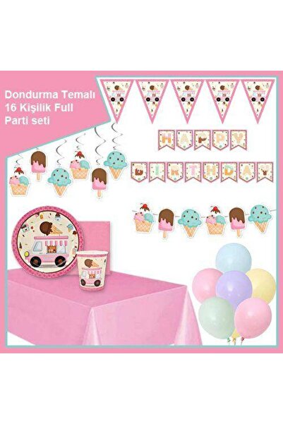 ABAC Dondurma Temalı 16 Kişilik Parti Seti