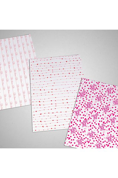 HOBYGAMES 3 Model Red Gift Paper 48X68Cm (17Gr. And 30Gr. 5 Pieces)