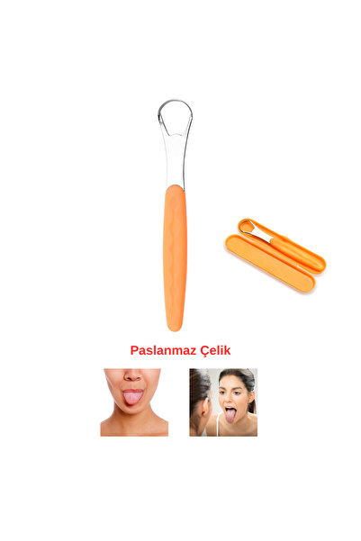 Kyver Dil Temizleme Aparatı Metal Turuncu