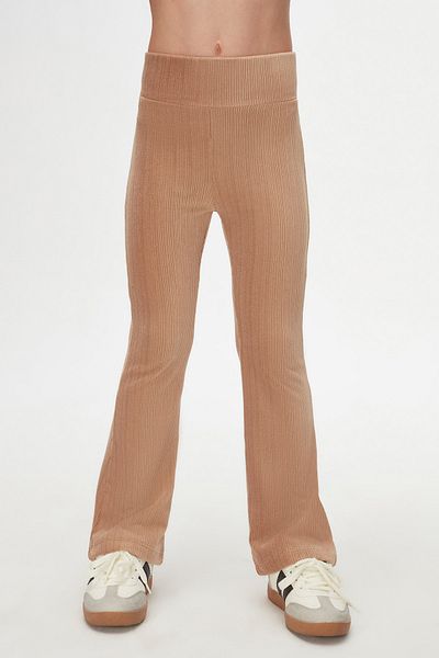 LOVETTI Beige Corduroy Spanish Leg Trousers