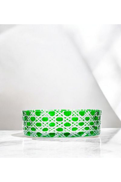 Paşabahçe Green Bowl - Decor Cutting Handcrafted / Tableware Presentation