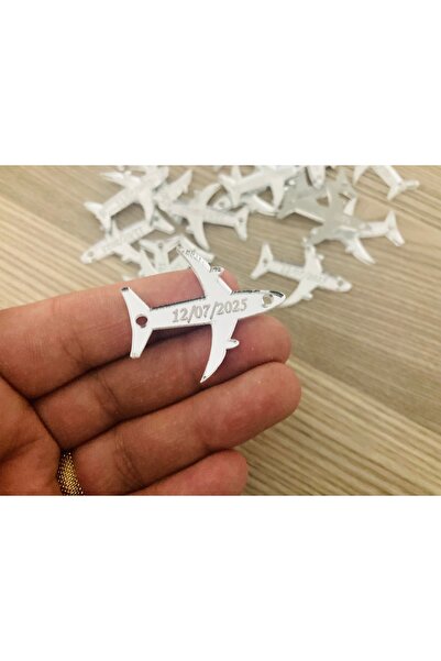 guluslazerkesim 15 ADET 4 CM GÜMÜŞ GOLD PLEKSİ UÇAK DÜĞÜN ZARFI ÜZERİ İÇİN PL...