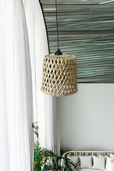 HAKİCİ Special Production Natural Handmade Wicker Chandelier