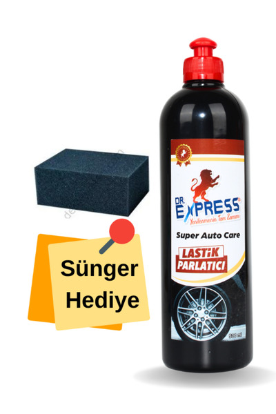 Drexpress Premium Lastik Parlatıcı Jel 500 ml Uzun Süre Etkili Yeni Görünüm P...