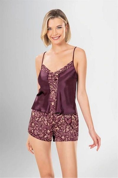 Shop58 Patterned 3-Piece Shorts Set Defnada Defnada