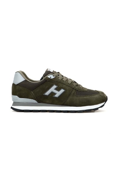 Hammer Jack 102 19250 Peru %100 Hakiki Deri Unisex Spor Ayakkabı HAKİ-BEYAZ