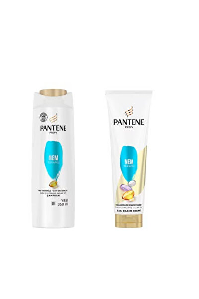 Pantene Pro-V Şampuan Nem Terapisi 350 ml&Pantene Nem Terapisi Saç Bakım Kremi 275 ml Avantajlı
