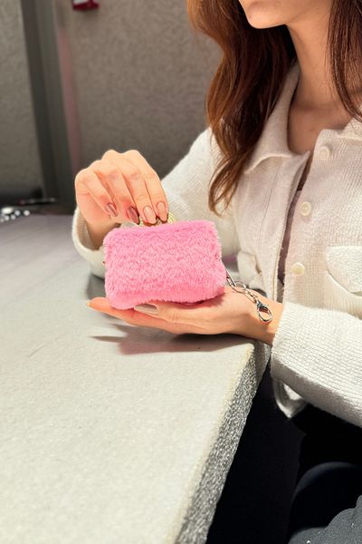 PREGIO Women's Plush Soft Fabric Multi-Purpose Wallet Makeup Bag