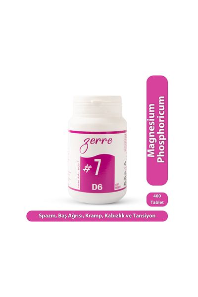 Avogadro Homeopati Schüssler Zerre Tissue Salt -#7 400 Tablets