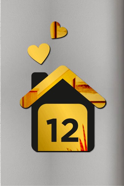 AHWART Decorative Home Themed Apartment, Door, Hotel, Room, Shop Number Door Ornament No:12