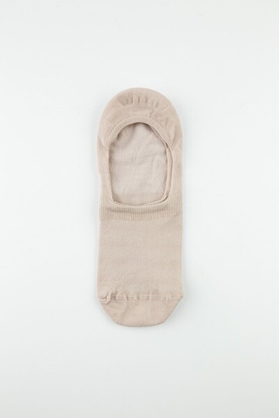Bross Κάλτσες μπαλαρίνας σιλικόνης 3 συσκευασιών μπεζ αόρατο τακούνι