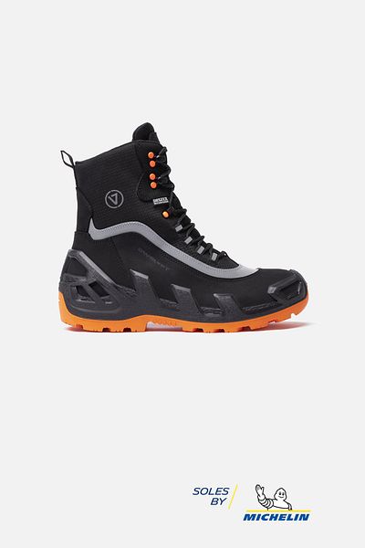 Vaneda 998 V-Clutch Xtreme Pro Nubuck Black Orange Men's Boots