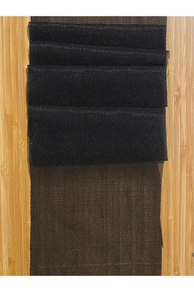 Öztürk Μαύρο Lycra Elastane Αυτοκόλλητο Λεπτό Ύφασμα Ενδιάμεσο. Ανάπτυξη: 3 μέτρα. Πλάτος: 15,5 cm