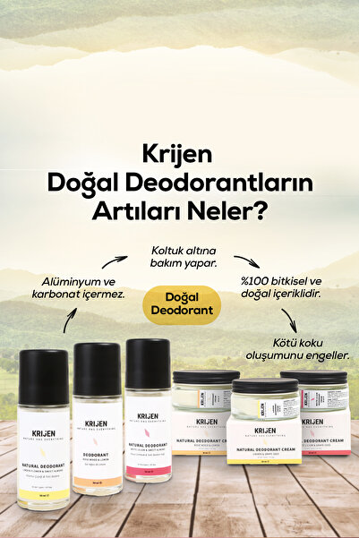 Krijen Gül Ağacı & Limon Krem Deodorant 50 ml