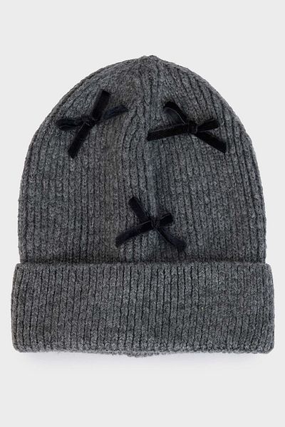 DeFacto Damen-Strickmütze mit Schleife – E8282AX24WN