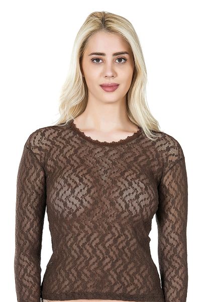 HKG Defnada Defnada Women's Long Sleeve Lace T-Shirt 279