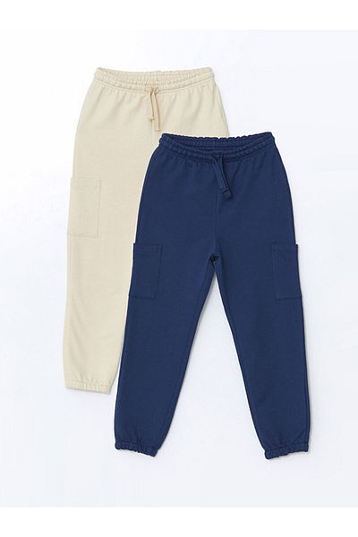 LC Waikiki Lcw Elastic Waist Basic Boy's Jogger Tracksuit Bottom 2-Piece Fast Fashion