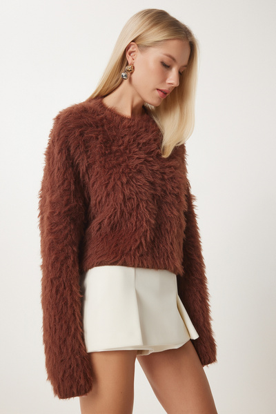 Lovelyİstanbul Pulover din tricot cu textura moale - CIOCANELA LUS0060